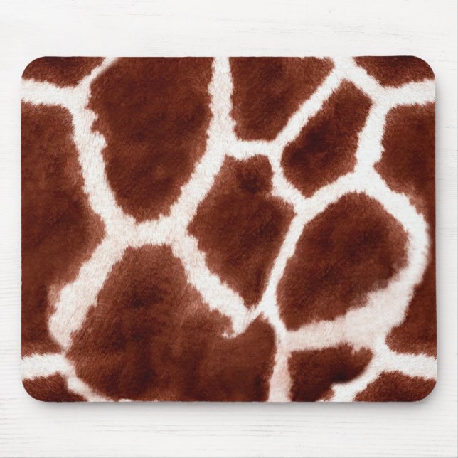 Giraffe Pattern Animal Print Mouse Mat (Front)