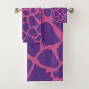 Giraffe Pattern Bath Towel Set