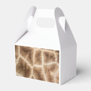 Giraffe pattern favour box