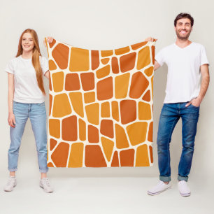 Giraffe Pattern Fleece Blanket