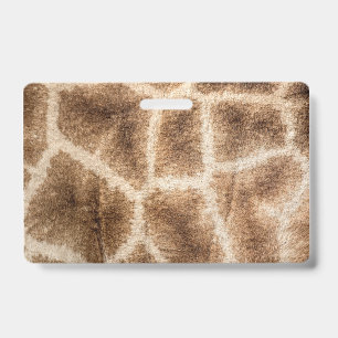 Giraffe pattern ID badge