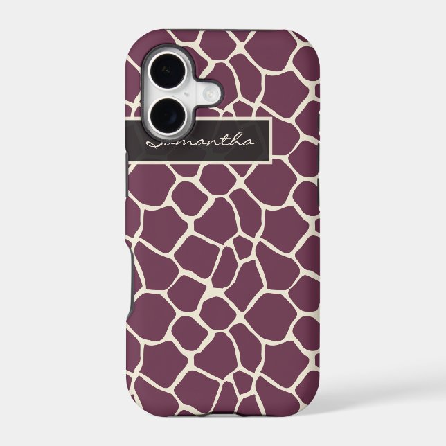 Giraffe Pattern iPhone 5 Case-Mate Case (purple) (Back)