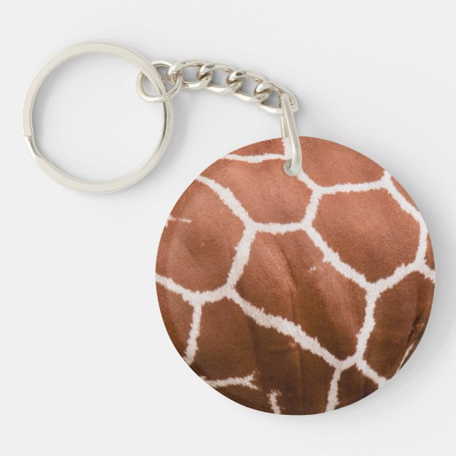Giraffe pattern key ring (Front)