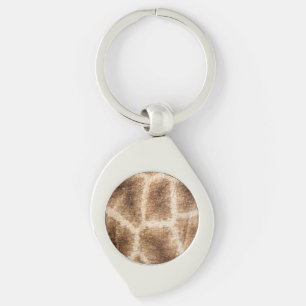 Giraffe pattern key ring