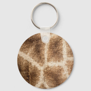 Giraffe pattern key ring