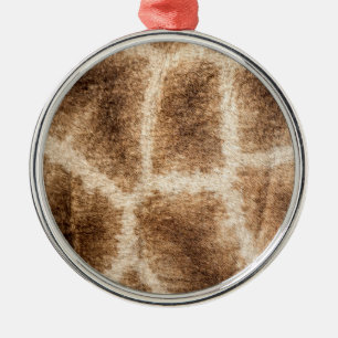 Giraffe pattern metal tree decoration
