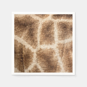 Giraffe pattern napkin