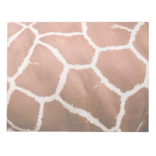 Giraffe pattern notepad