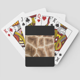 Giraffe pattern playing cards