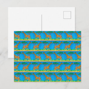 Giraffe (pattern) - Postcard