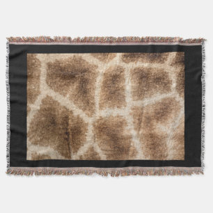 Giraffe pattern throw blanket