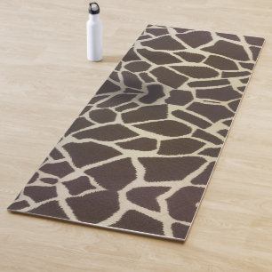 Giraffe pattern yoga mat