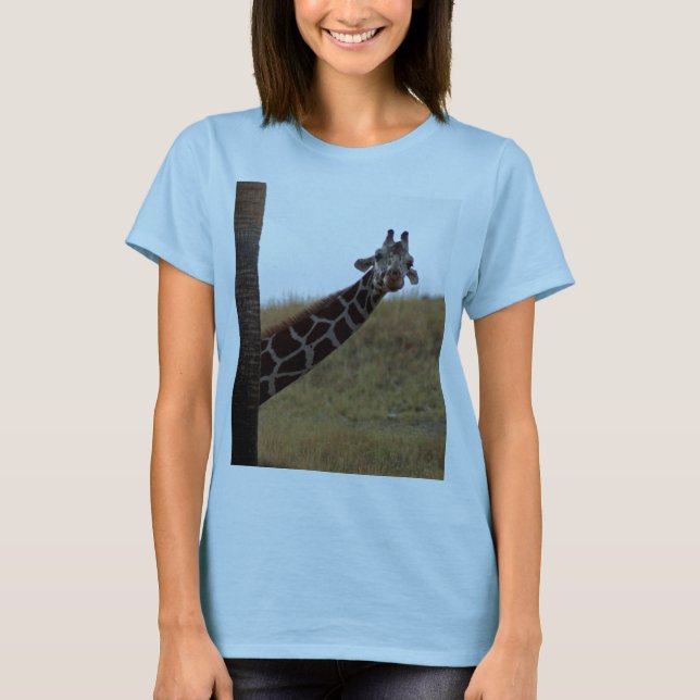 Giraffe Peek a Boo T-Shirt (Front)