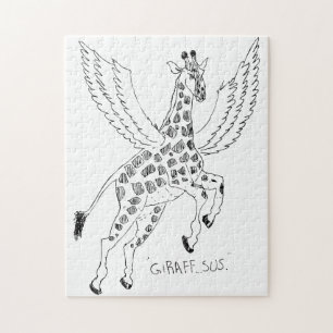 Giraffe + pegasus = Giraffsus Jigsaw Puzzle
