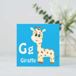 Giraffe personalise ABC: Letter G - Add Your Name