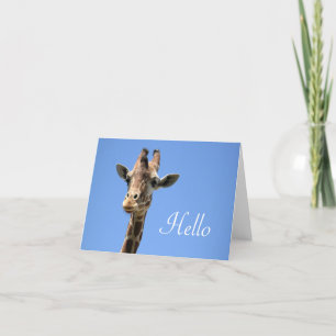 Giraffe Photo Card