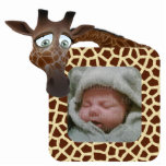 Giraffe Photo Frame Standing Photo Sculpture<br><div class="desc">Giraffe photo frame sculpture .. choose the style you want from standing or hanging ornament .. key chain or fridge magnet  .. add your own photo to this cute giraffe frame by Ricaso</div>