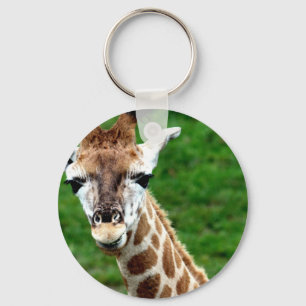 Giraffe Photo Keychain