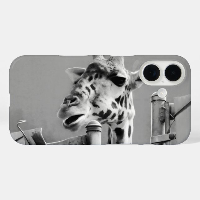 Giraffe Photograph - Black and White Case-Mate iPhone Case (Back (Horizontal))
