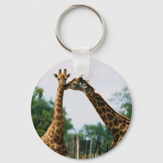Giraffe Photograph Key Ring