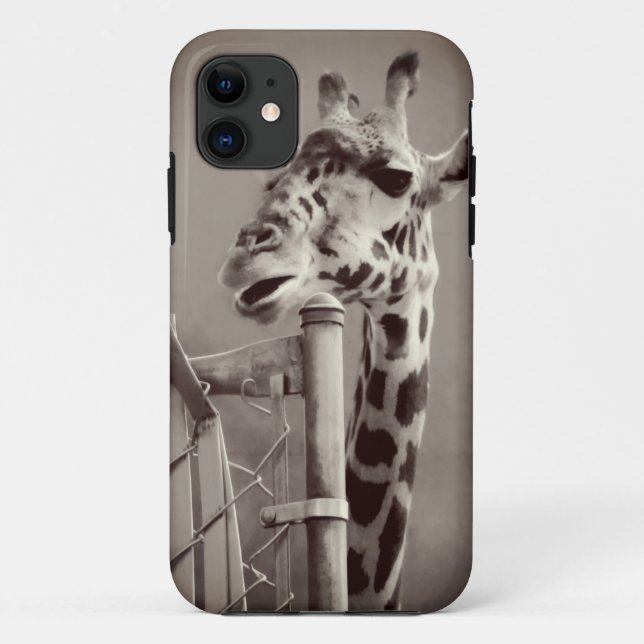 Giraffe Photograph - Vintage Style Case-Mate iPhone Case (Back)
