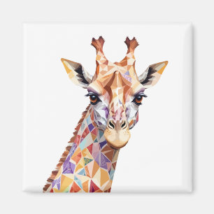 Giraffe Playful Adorable Fun Animal Colourful Joy Magnet
