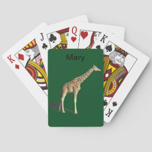 Giraffe Playing Cards
