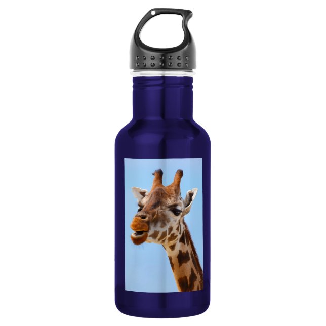 Giraffe Portrait 532 Ml Water Bottle (Front)