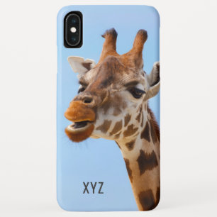 Giraffe Portrait custom monogram phone cases