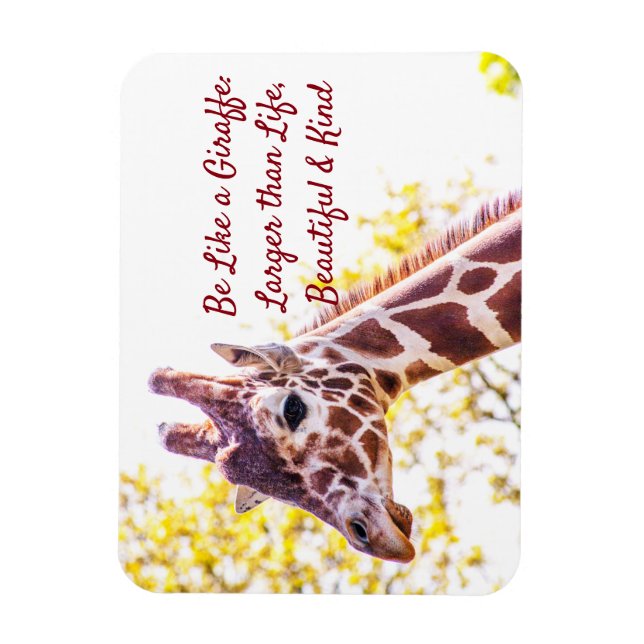 Giraffe Portrait Magnet (Vertical)