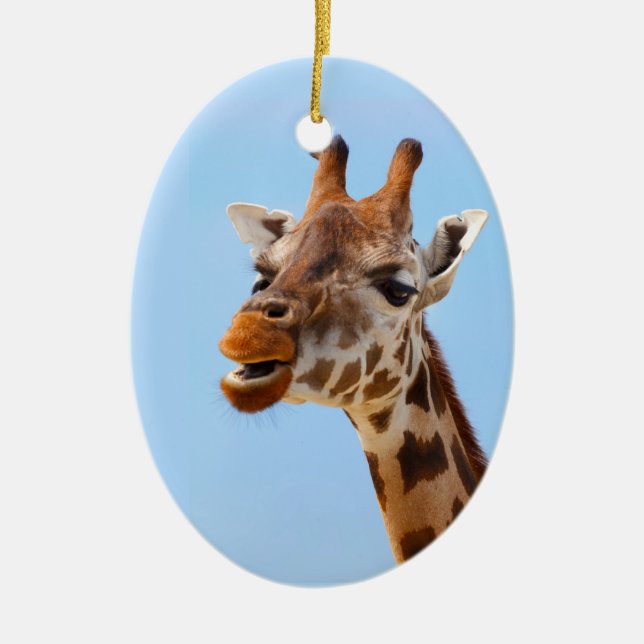 Giraffe Portrait ornament (Front)