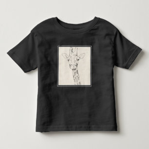 Giraffe Portrait   Sketch Toddler T-Shirt