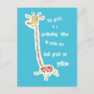 Giraffe postcard