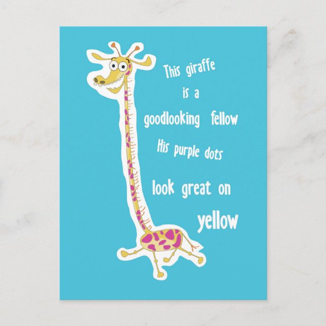 Giraffe postcard (Front)