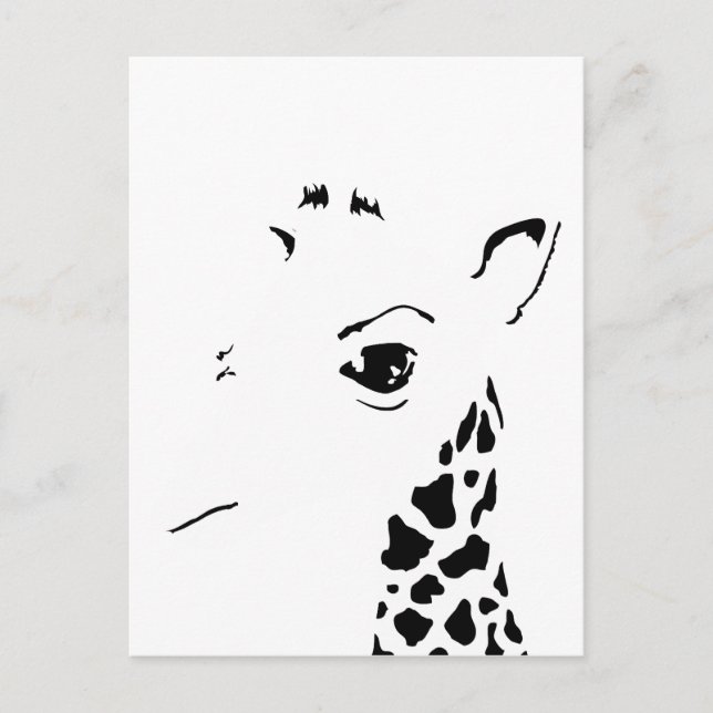 giraffe postcard (Front)