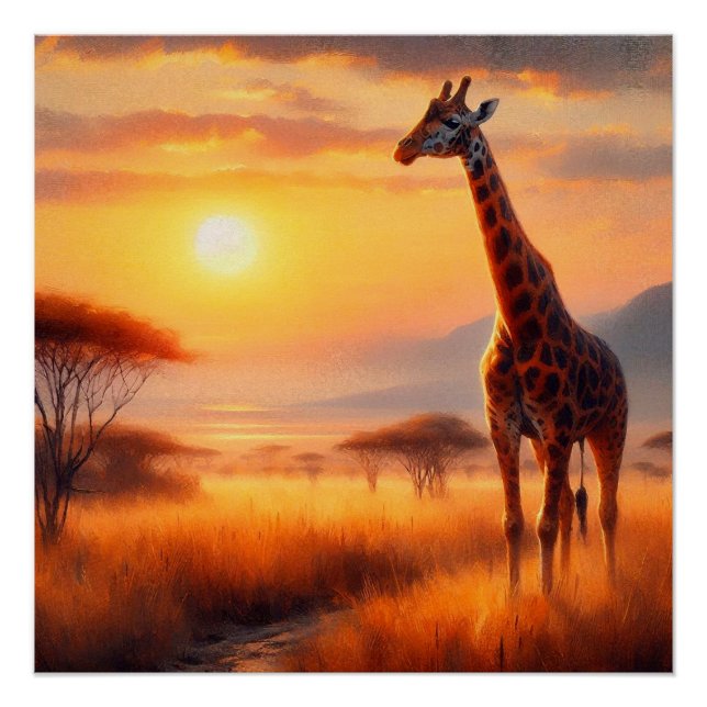 Giraffe Poster (Front)