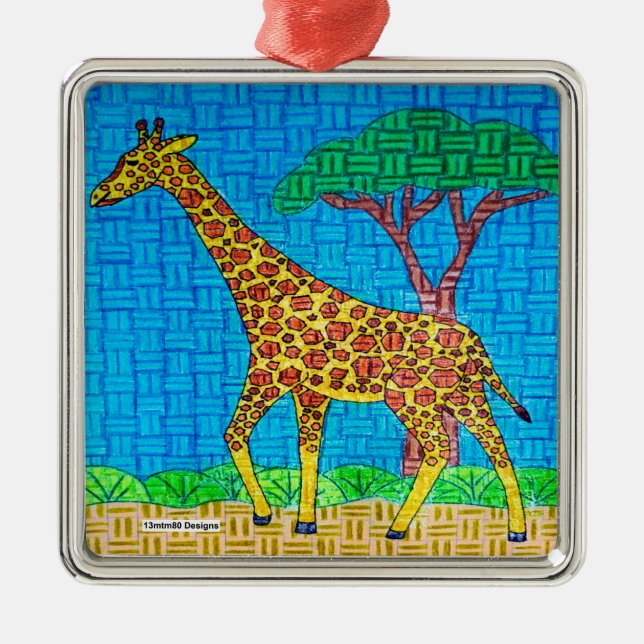 Giraffe - Premium Ornament (Front)