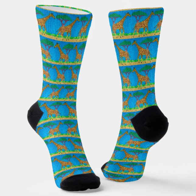 Giraffe - Premium Socks (Angled)