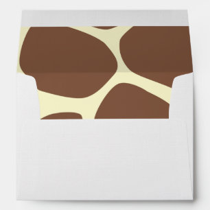 Giraffe Print, Brown Giraffe, Animal Print, Jungle Envelopes
