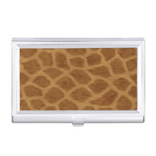 Giraffe Print Business Card Holder