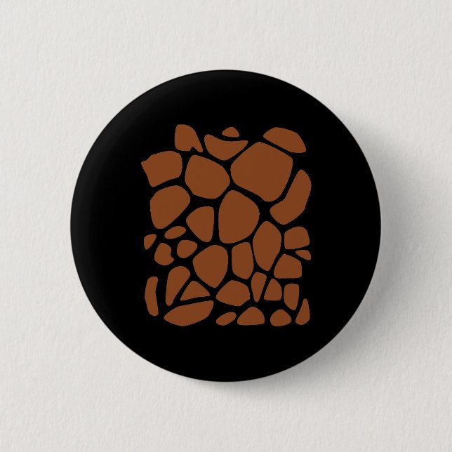 Giraffe Print Easy Diy Halloween Costume  6 Cm Round Badge (Front)