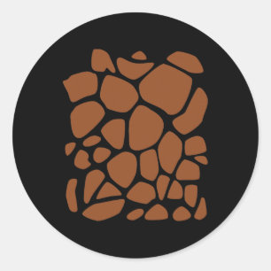 Giraffe Print Easy Diy Halloween Costume  Classic Round Sticker