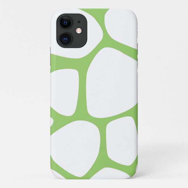 Giraffe Print, Green Giraffe, Animal Print, Safari Case-Mate iPhone Case (Back)