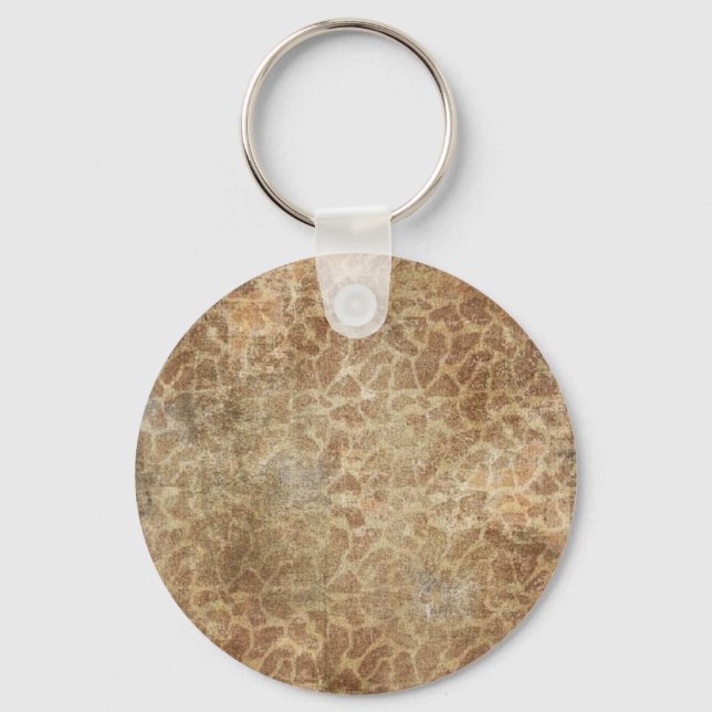 giraffe print key ring (Front)