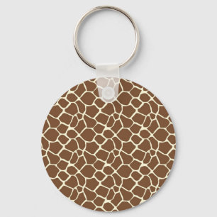 Giraffe Print Key Ring