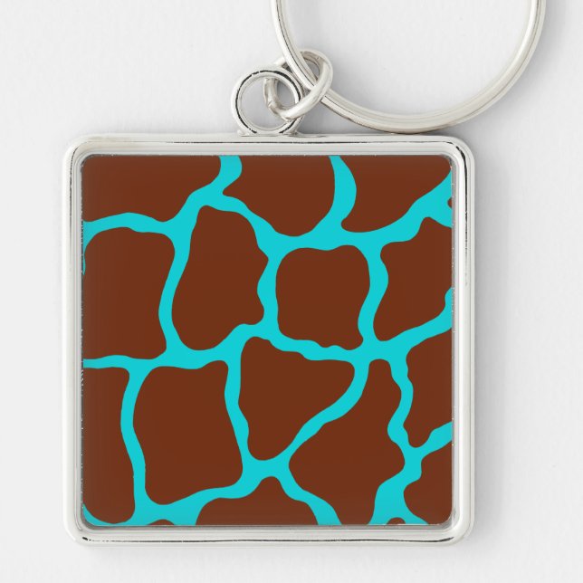 Giraffe Print Keychain (Front)