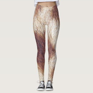 Giraffe print leggings