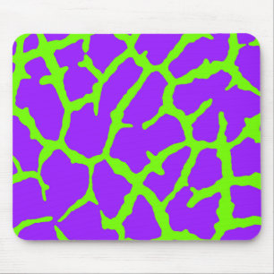 Giraffe Print Mint Amethyst Mouse Mat
