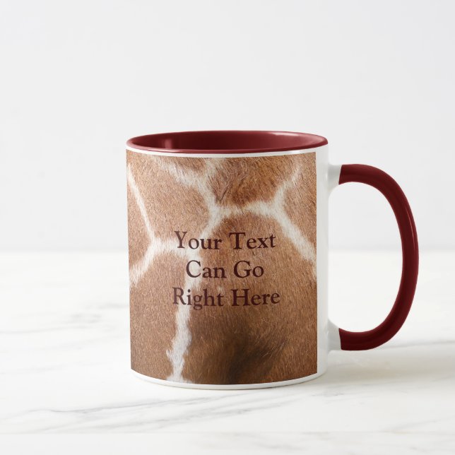 Giraffe Print Mug (Right)