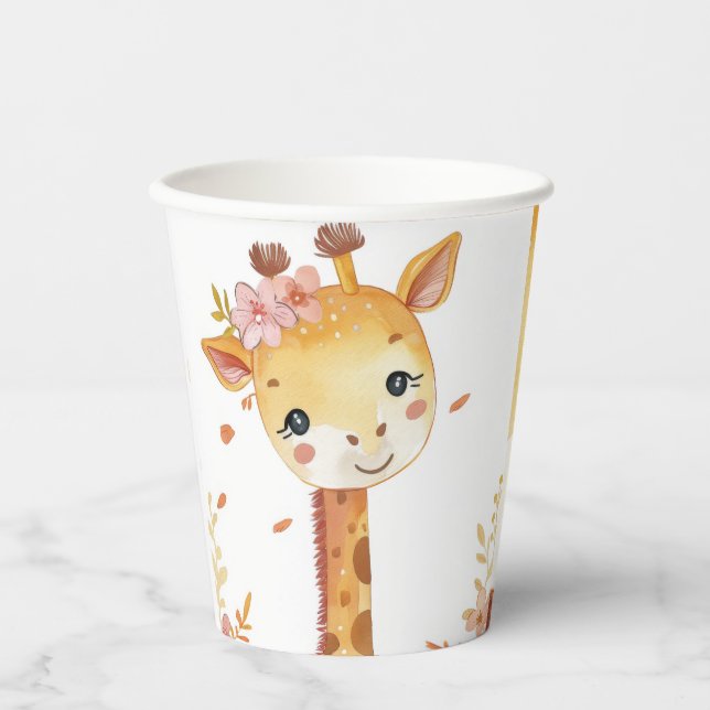 Giraffe Print Paper Cup (Front)